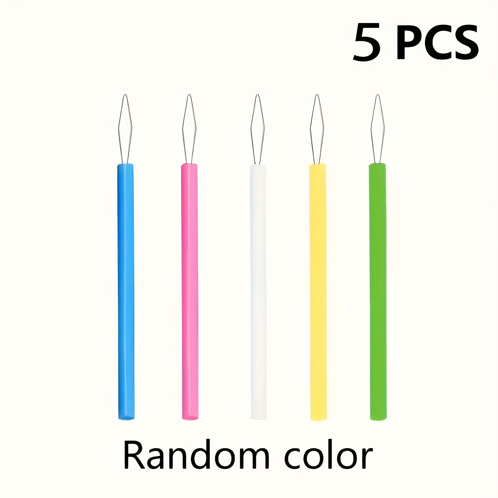 5pcs Plastic Needle Threaders Set - Sewing Machine And Beading Tool - Diy Craft Accessories And Elderly Assistance Device