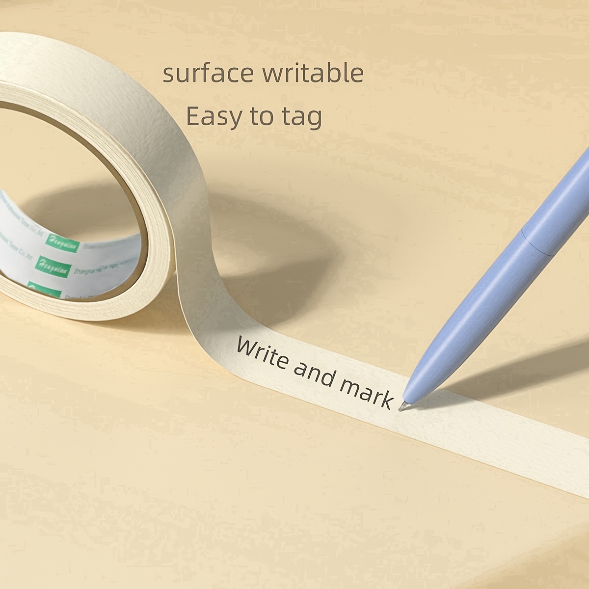 

10 Roll Masking Tape - 78.7 Inch's Length Per Roll - Ideal For Painting, Office Use And Interior Decoration.