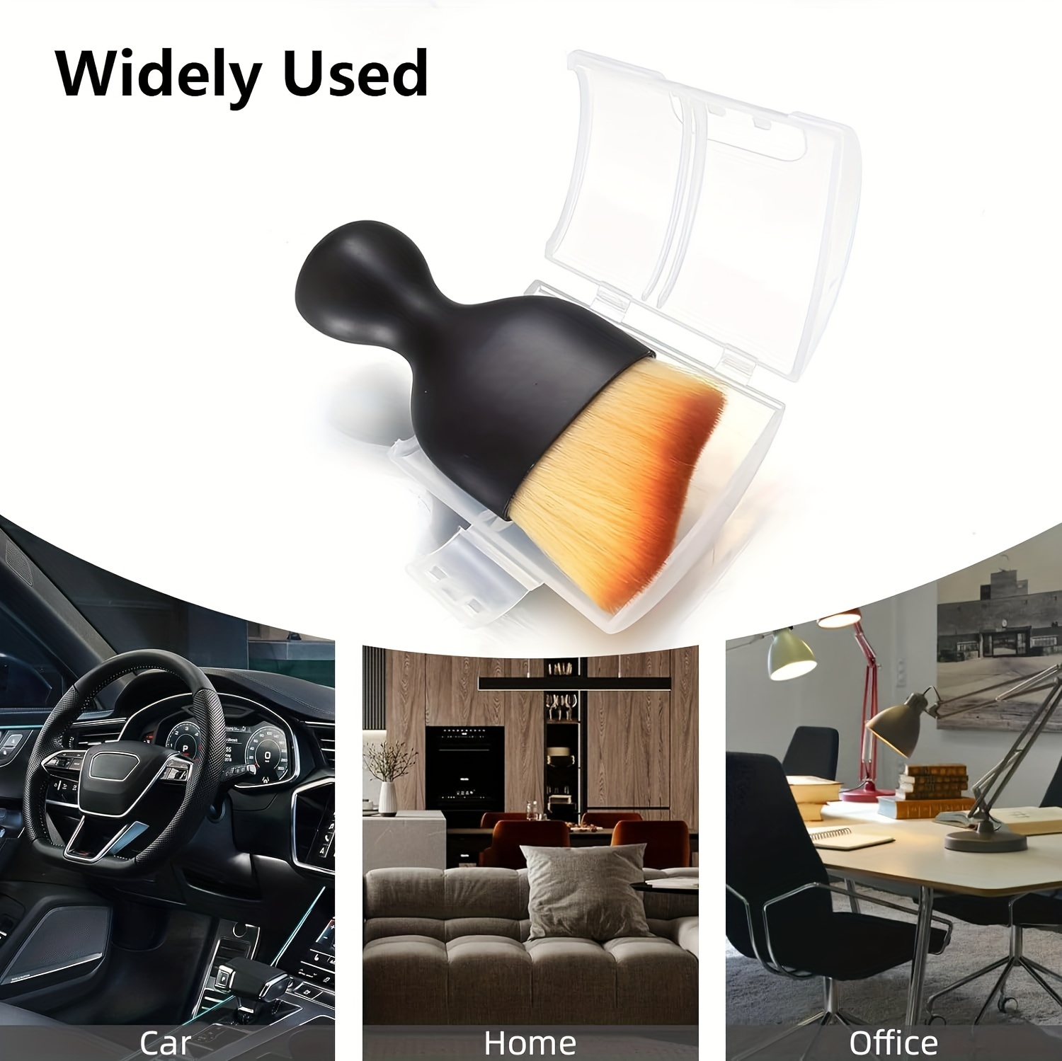 1pc Car Crevice Dusting Brush, Car Interior Short Lint Cleaning Brush, Car Cleaning Air Conditioning Vent Cleaning Brush, Clean Your Car's Interior With This Soft Brush And Shell Car Crevice Dusting Tool For Restaurant