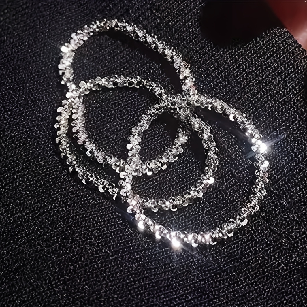 3pc Stackable Bling Chain Ring Set for Women