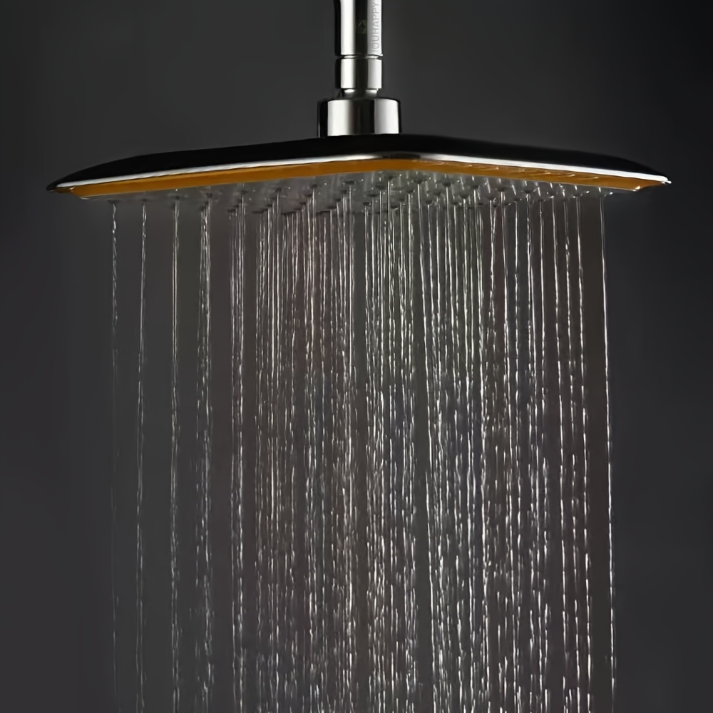 22.86 cm Bathroom Rainfall Shower Head, ABS Chrome Finish