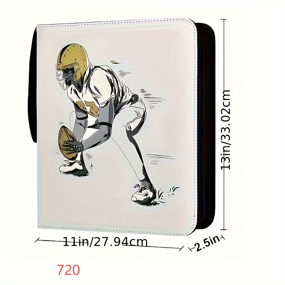 720 pockets football card binder 2024 football trading cards - Temu