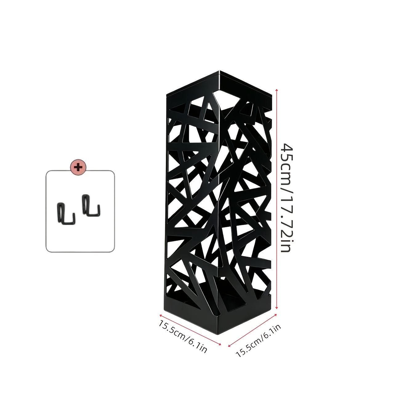 TEMU Nordic Style Creative Hollow Umbrella Storage Rack Household Floor-standing Umbrella Bucket
