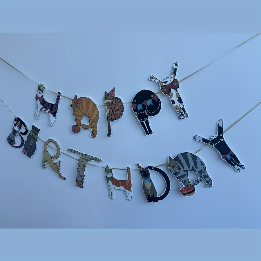 -themed Birthday Banner And Party Flag Decoration