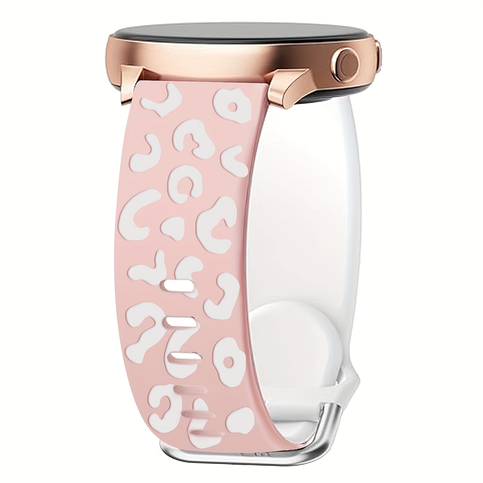 TEMU | para Samsung para Galaxy Watch 7/FE/6/5/4 (40/44 mm) | Correa de reloj compatible con estampado de leopardo tallado | Correa de repuesto de