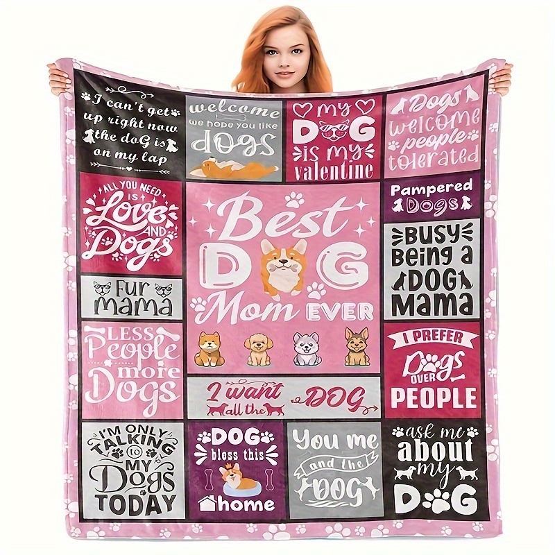 

Dog Mom Blanket - For Women & , For Or Bed, ,