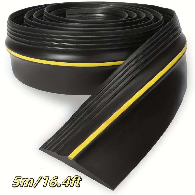 Image of 16.4ft Universal Garage Door Bottom Threshold Seal Strip, Weatherproof Rubber Replacement Weather Strip, Rubber Gasket Does Not Sealant/adhesive