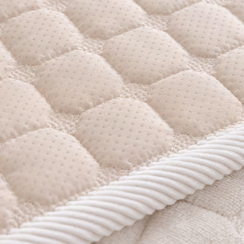 a 1pc thick quilted flannel sofa cover handcrafted in a modern minimalist style with a matching wide border design this plush non slip sofa cushion friendly and scratch resistant machine washable suitable for Product details 12