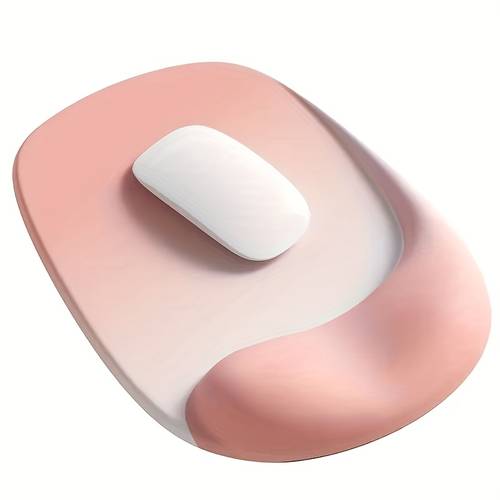 ergonomic mouse pad with gel wrist lycra fabric non slip laptops and desktops ideal for office and gaming mouse pads for desk