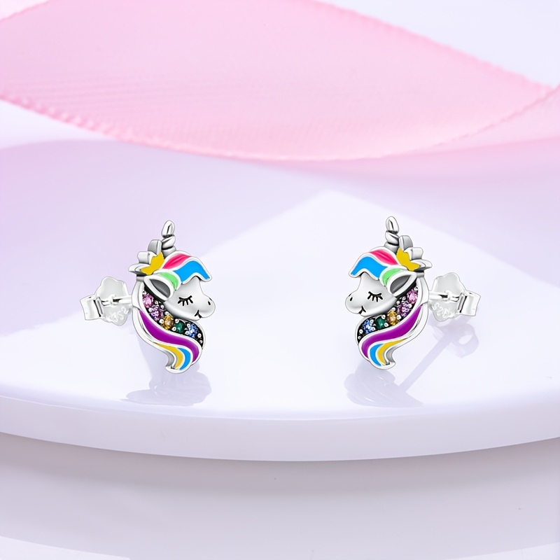 Women's 925 Silver Low-Allergy Stud Earrings