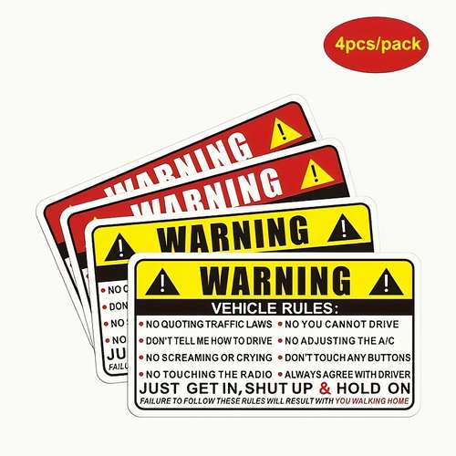 Turbo Warning No Bra Self Adhesive Sticker Decal - Foto 7