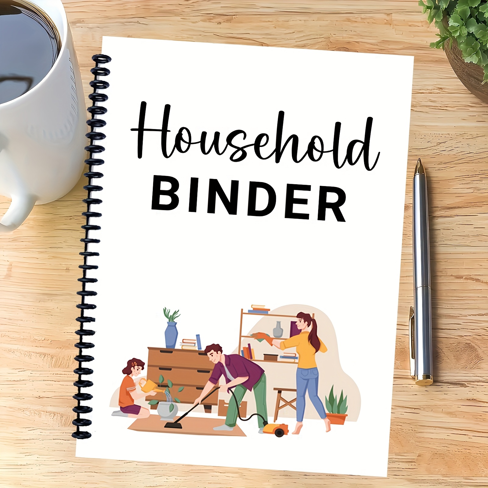 

[1 Household Management Binder] Household Management Binder, Planner For Adults, Home Organization System With Monthly And Weekly Sections, Essential Household Binder For Life Organization