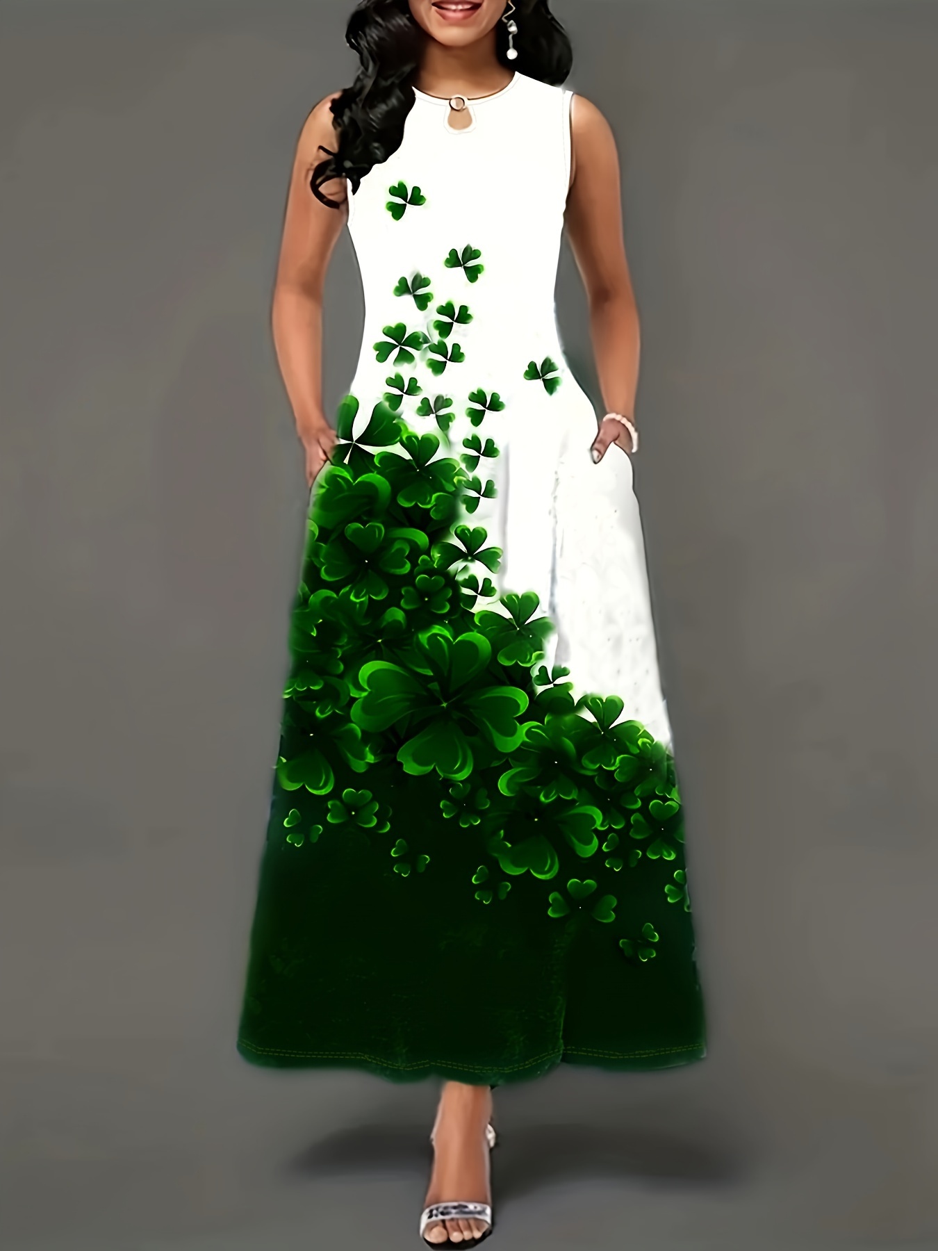 Evergreen Tank Dress, A-Line, Sleeveless