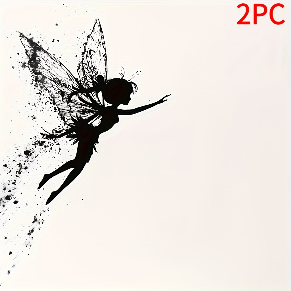 Creative Flower Fairy Car Stickers - Scratch-resistant Fun Decorative Stickers For Vehicles, Waterproof Creative Decals For Electric Cars And Motorcycles