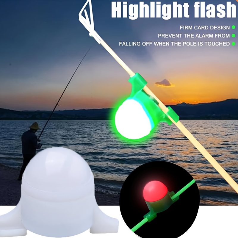 1pc Fishing Bite Alarm, Electronic LED Light Bite Indicator, Clip On Rod  Bait Alarm For Daytime/Night Fishing