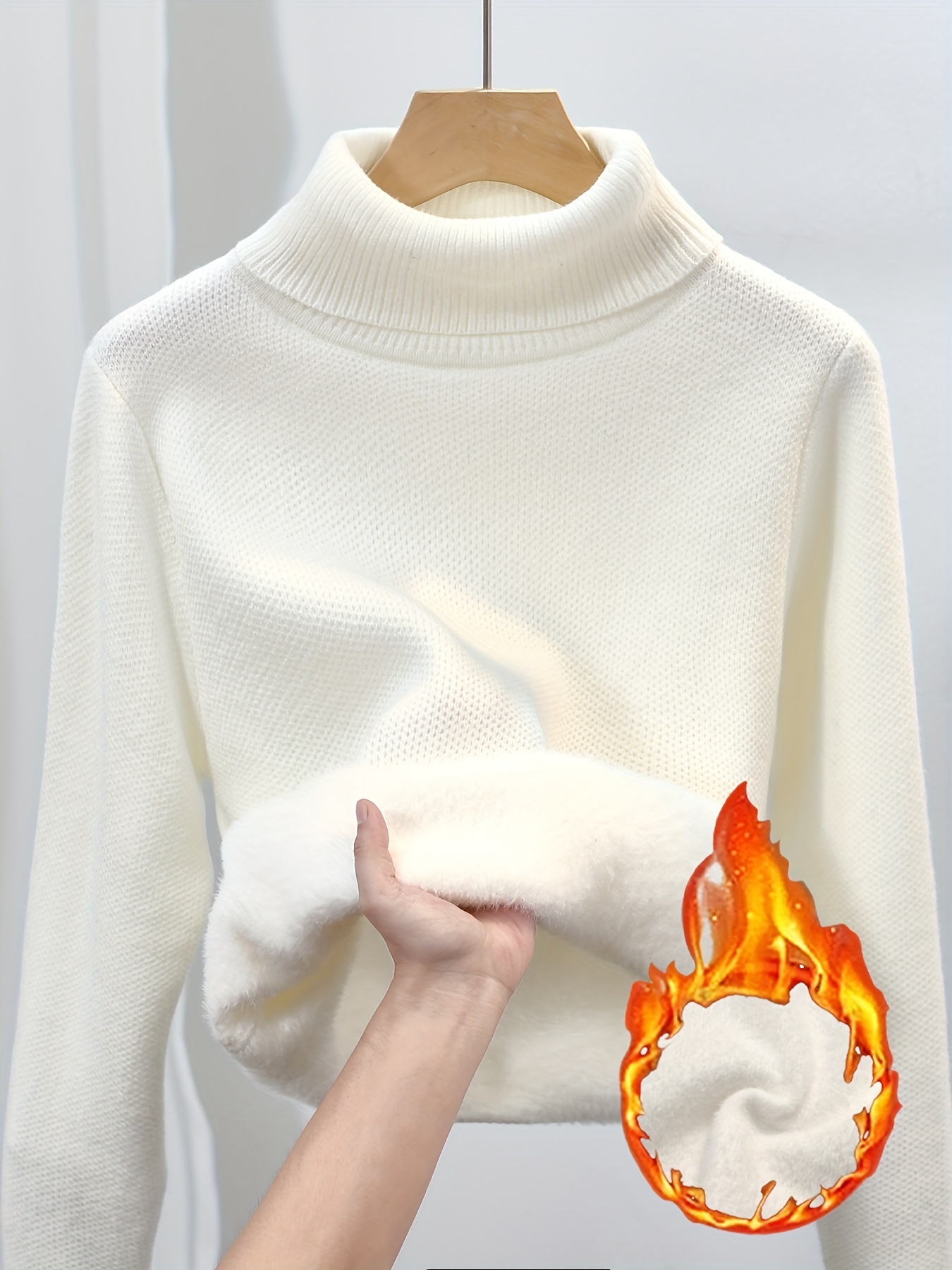 suéter elegante cuello mujer suéter ideal Temu Argentina