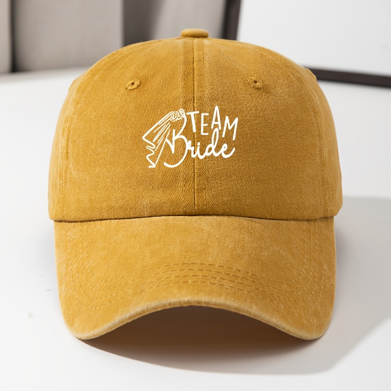 TEMU Gorra de béisbol vintage con estampado de , ajustable y de material de calidad, para correr y viajes al