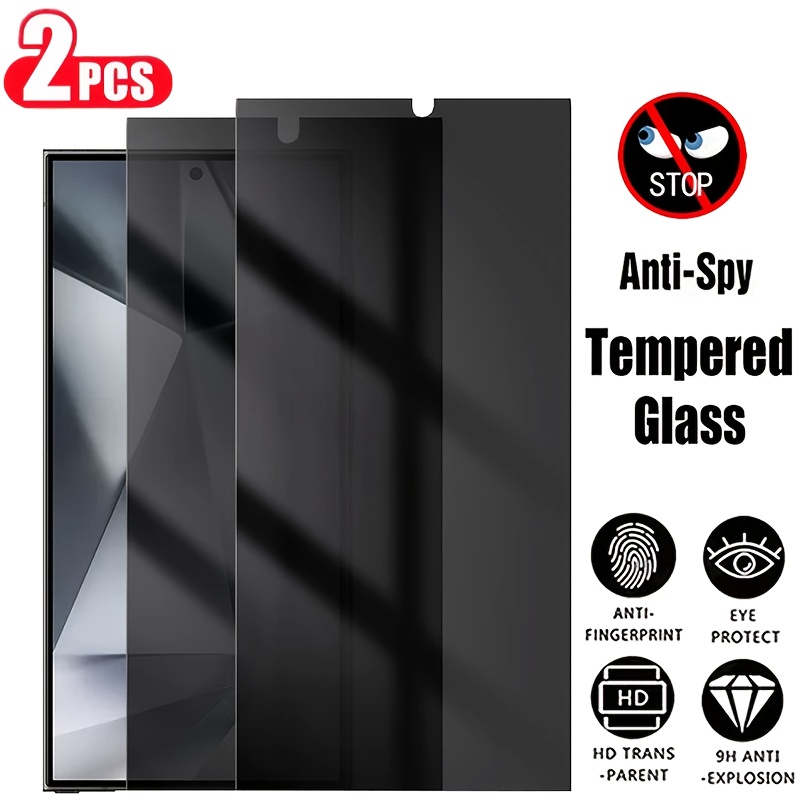 

2pcs Privacy Tempered Glass Screen Protector S23/s24/ultra, 9h Hardness, Anti-spy, Resistant, , With