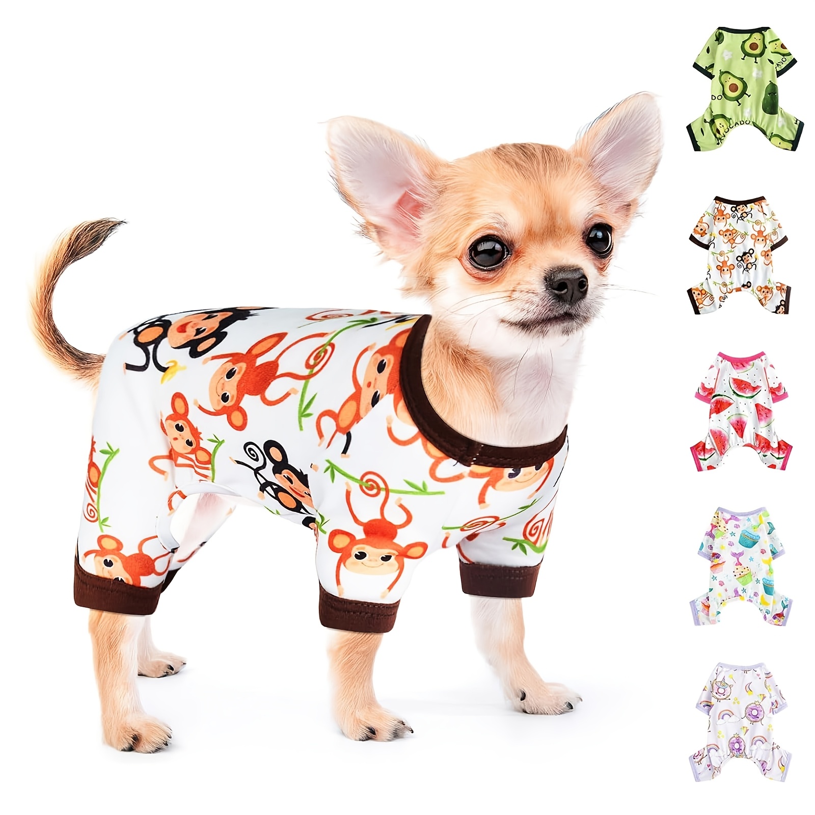 Onesie Chihuahua Print Pajamas Cute Dog Pajamas Small Breeds