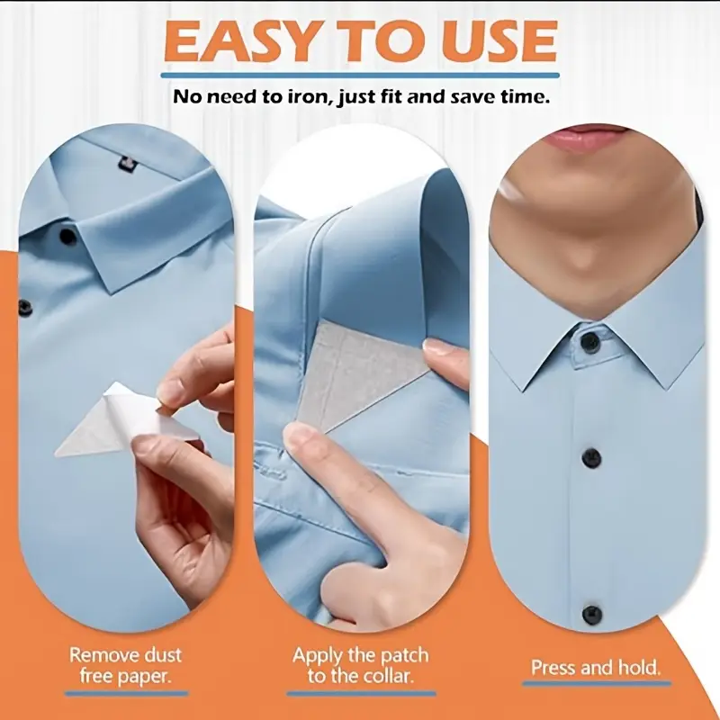 collar protector for dress shirts Amazon.com : Jecery Collar Protectors Sweat Pads for Men Women Shirts, Self Adhesive Disposable Shirt Neck Tape, Dress Hat Collar Invisible Liner Patch Against Sweat Stain(0.98 Inch,White,2 Rolls) : Beauty & Personal
