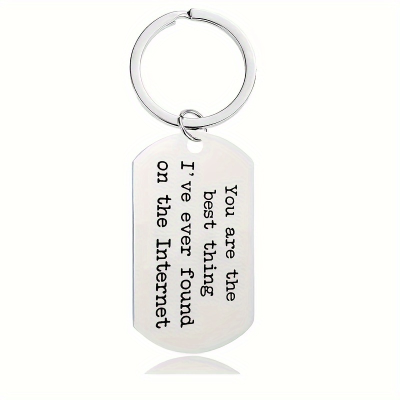 &*;* Thing I've On The Internet&*; Keychain 1pc Metal Keyring for  Husband, Boyfriend Wedding, Anniversary, Graduation
