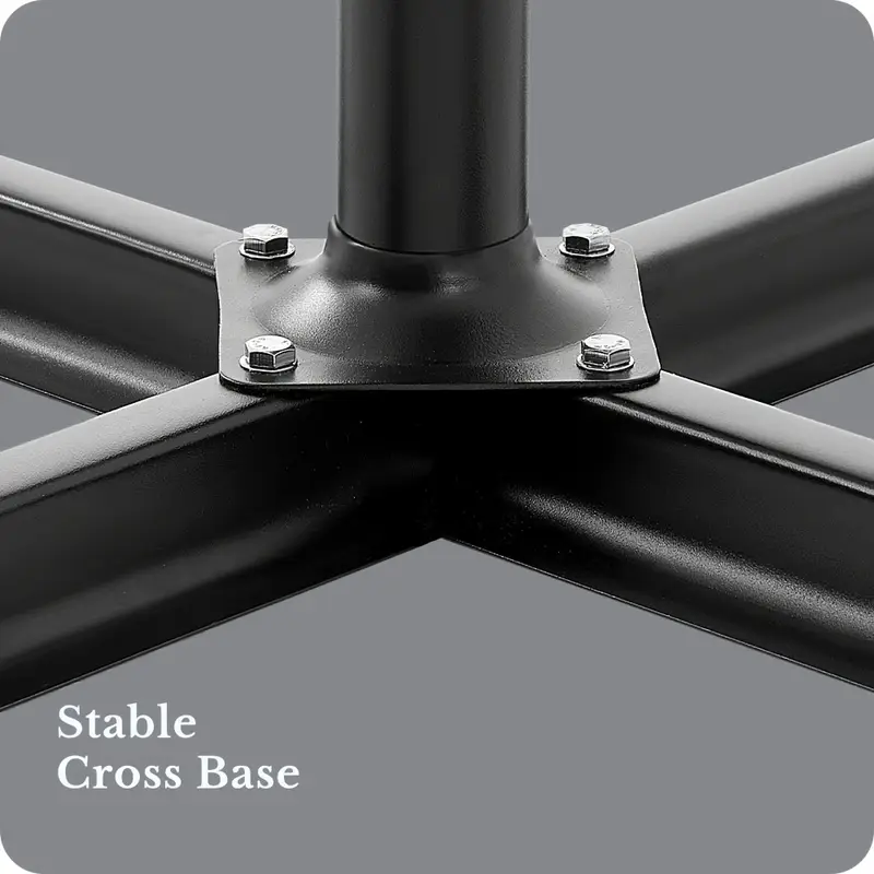 10ft outdoor patio umbrella with 8 ribs 73 2 sq ft shade adjustable angle ventilation details 2