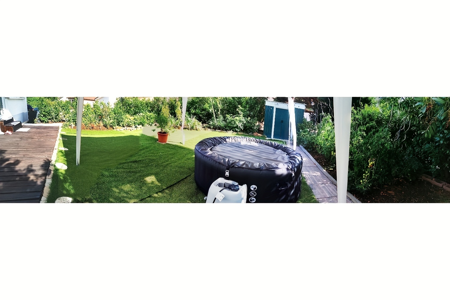1PC gazebo pliable Waterproof, gazebo mobile protégé contre le soleil, gazebo de jardin, camping en plein air, tente de pagode de vacances, 3 x 3 mètres, parasol de plage, Waterproof et crème solaire, robuste et durable, adapté à une variété d'occasions