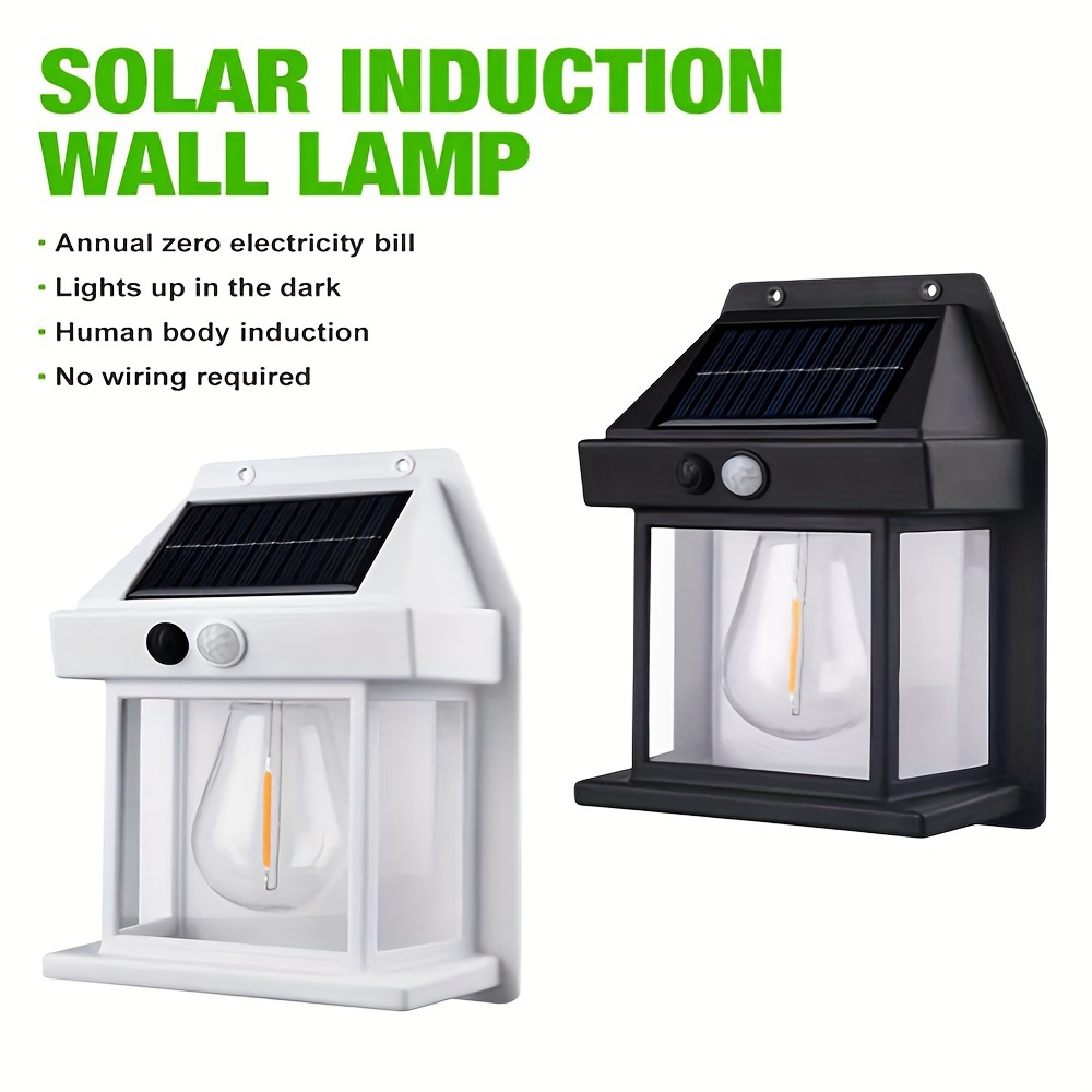 

4pcs Solar Wall Lamp, Waterproof Solar Wall Light With 3 And Motion Sensor, Outdoor Lighting Decoration