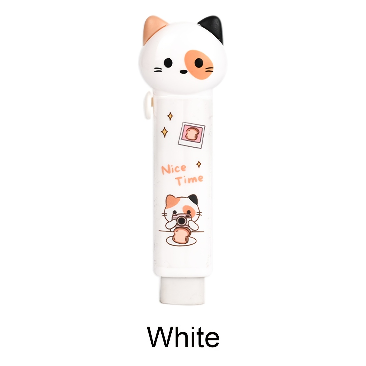 TEMU 1pc Gomme rétractable de chaton, outil de correction extensible et rétractable pour l'apprentissage, pour la rentrée scolaire - Cadeau de