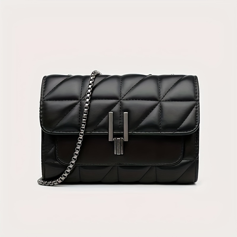 Elegant Mini Crossbody Bag For Women - Classic Flap Shoulder Purse With Adjustable Strap, Faux Leather