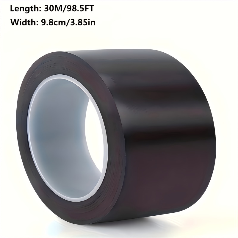 TEMU 30m Heavy Duty Blackout Tape - Uv Protection, Residue-free Adhesive, High Quality & Windproof Light Blocking Tape For Windows, Balcony, Bedroom