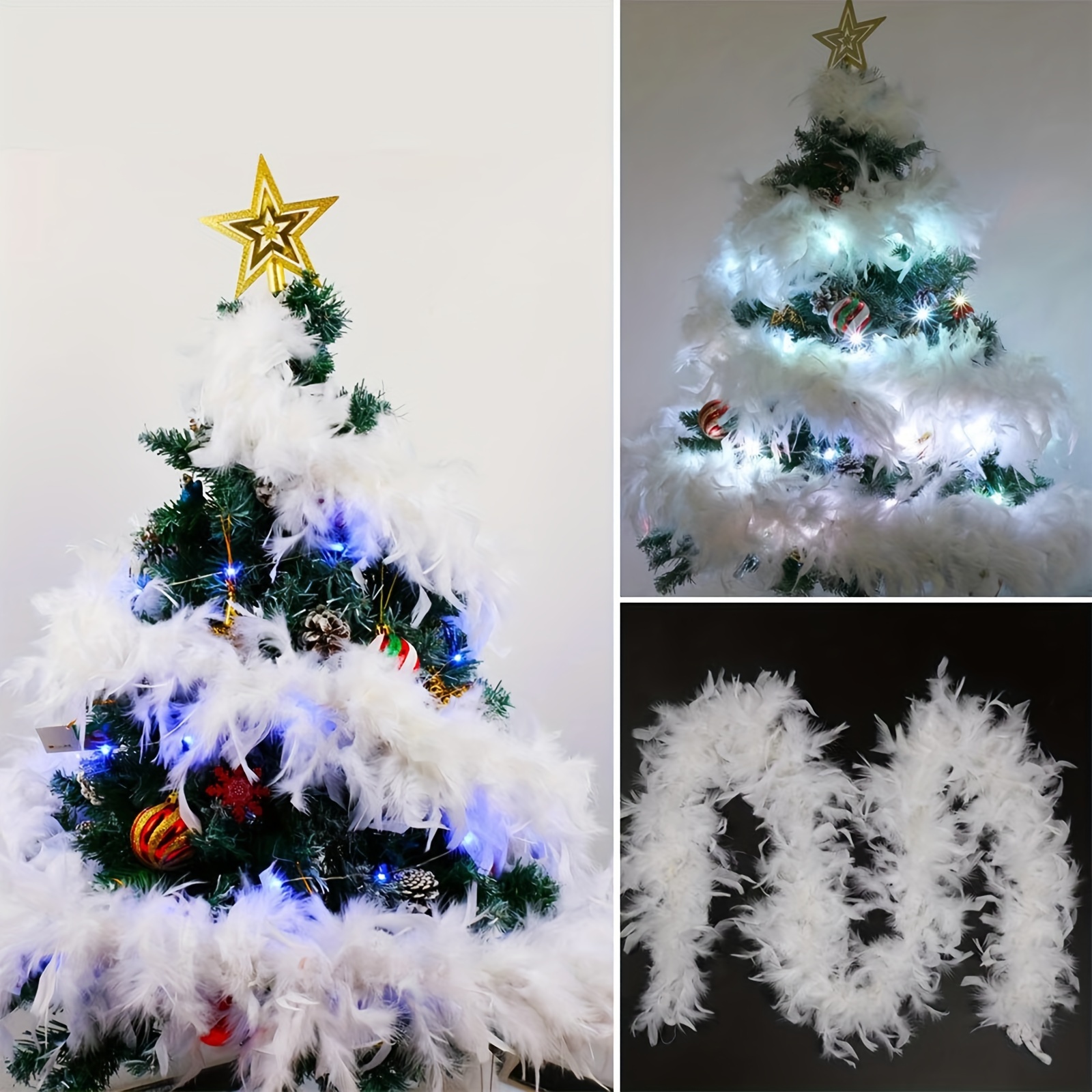 

- 13ft/26ft, For Christmas Tree Decor & Shawls