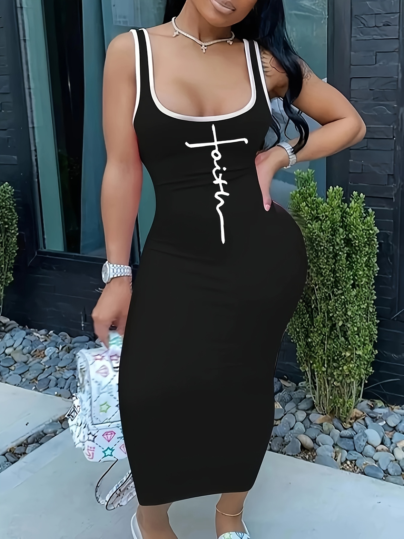 vestido largo chaleco estampado moda mujer colores en Temu Spain