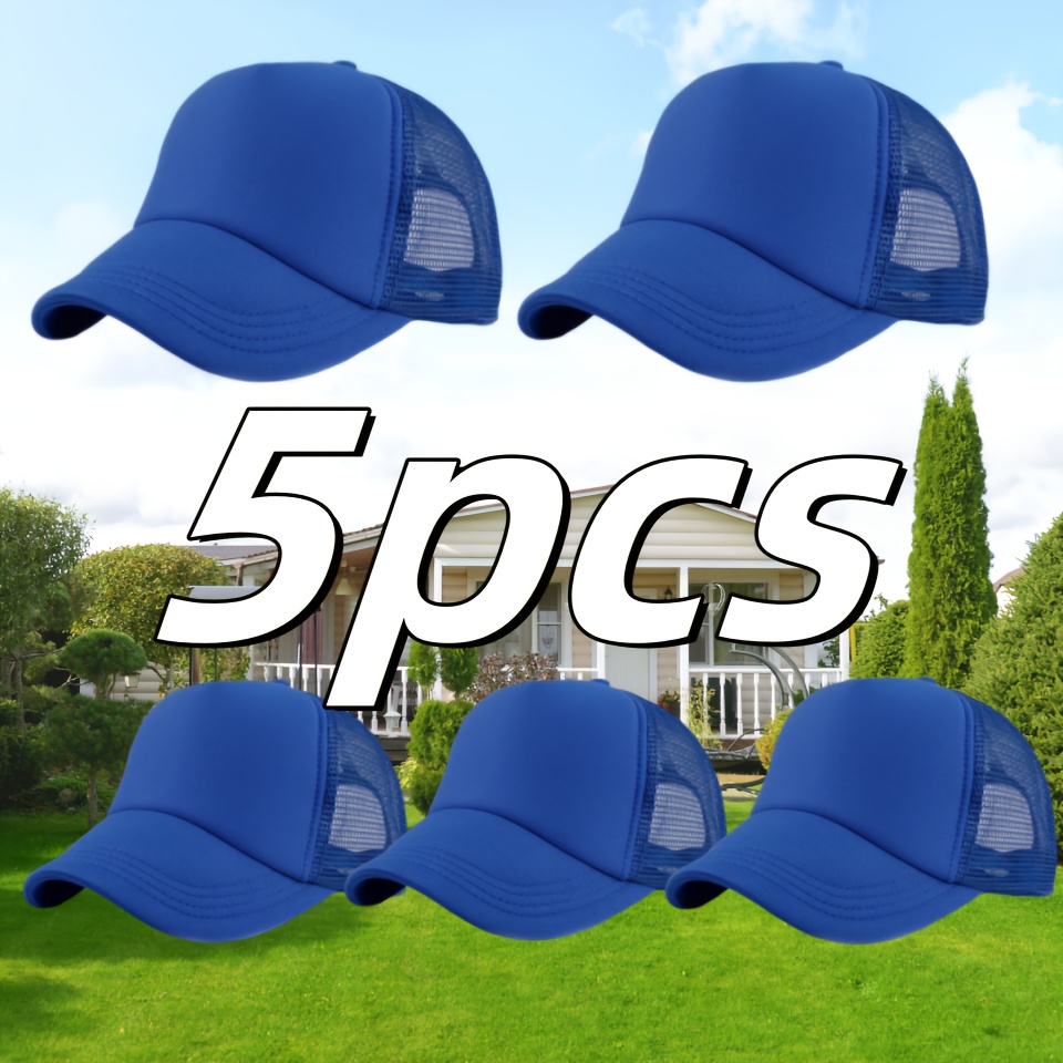 TEMU Packung mit 5 individuell gestaltbaren Mesh-Basketballs, Polyester, atmungsaktiv, verstellbar, langlebig, mit Schnallenverschluss, für