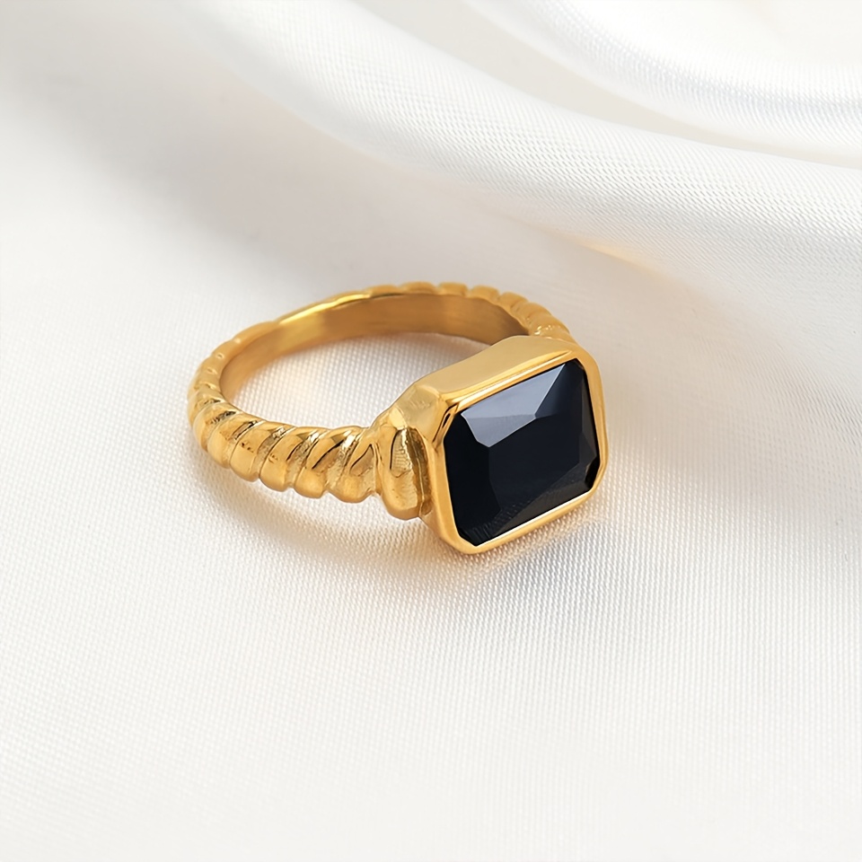 Women's Vintage French Retro Geometric Ring, Luxurious Gift