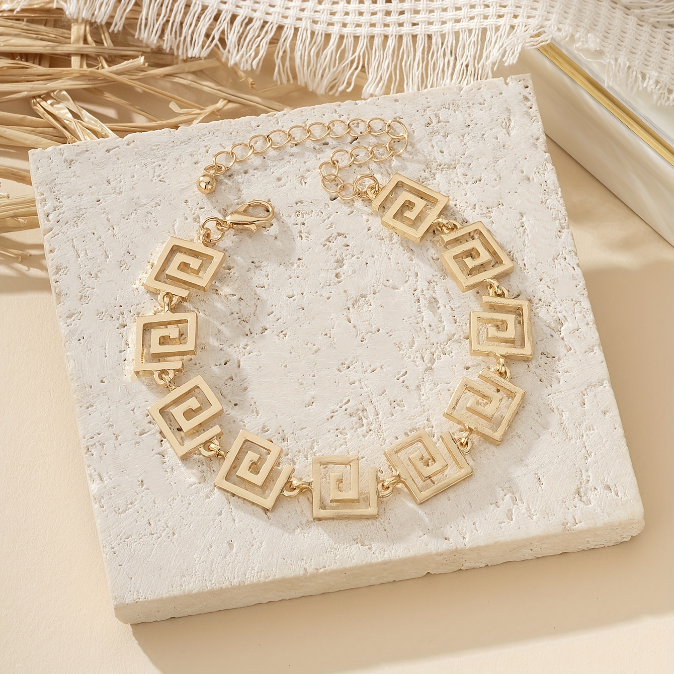 Geometric Chain Ladies Bracelet