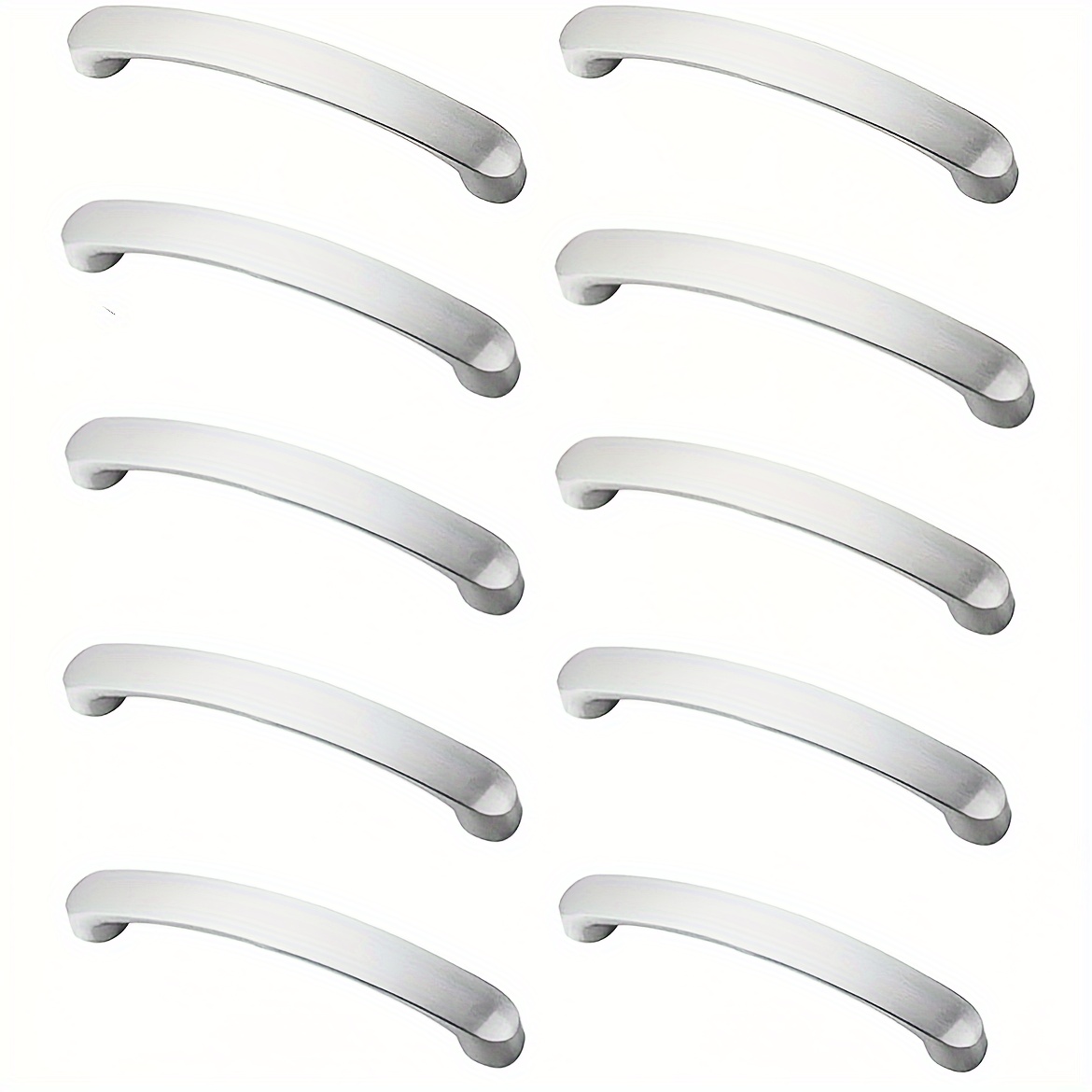 

10pcs Poignées de Placard en d'Aluminium - Poignées Élégantes pour Cuisine & Armoire avec Vis d'Installation, Boutons de Tiroir en Métal pour Meubles de Maison