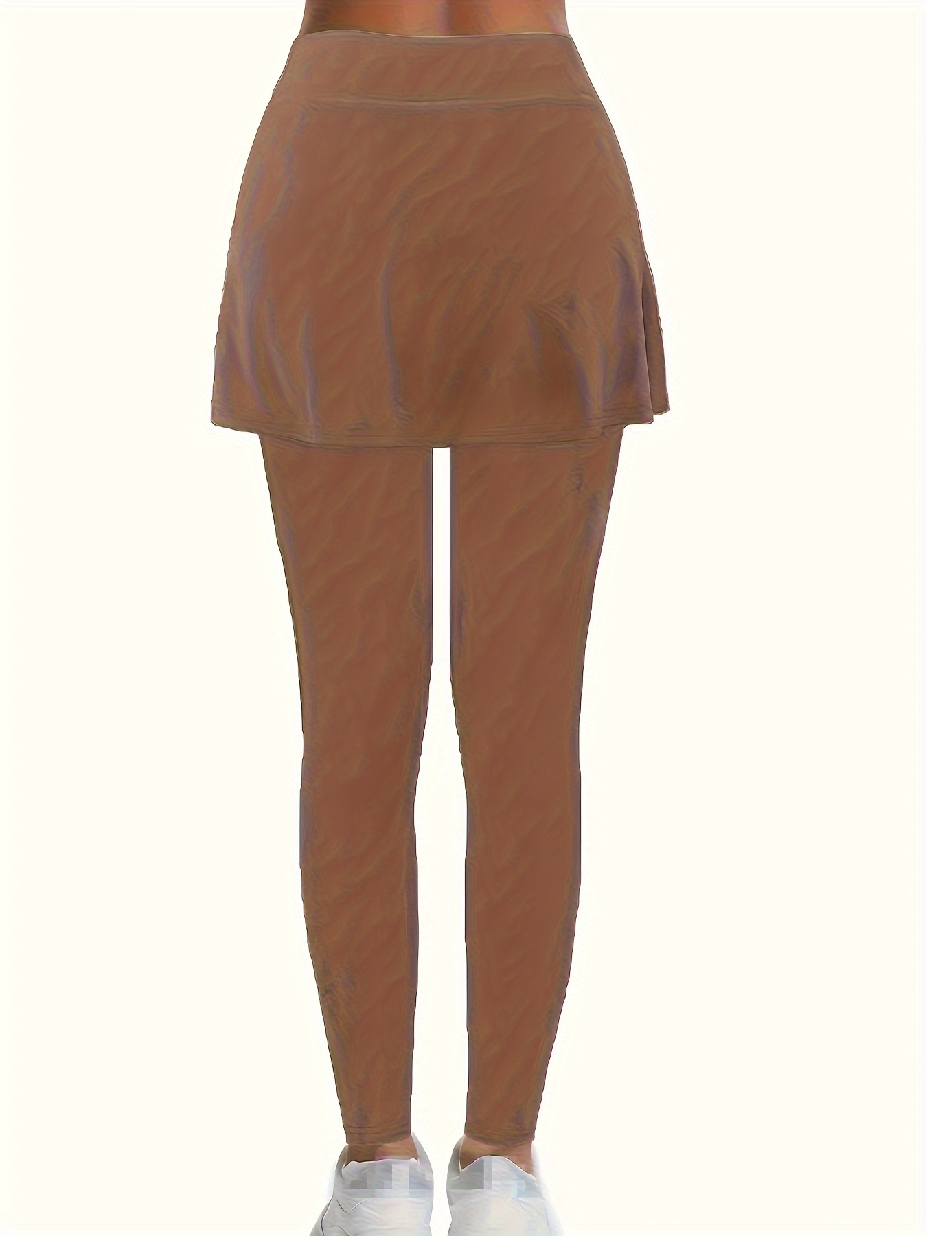 women's high waisted stretchy skirted leggings Temu Nigeria