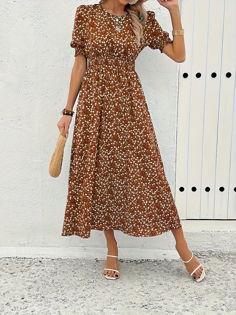 womens elegant green small floral print dress fitted top - Temu Germany womens elegant green small floral print dress fitted top - Temu Germany