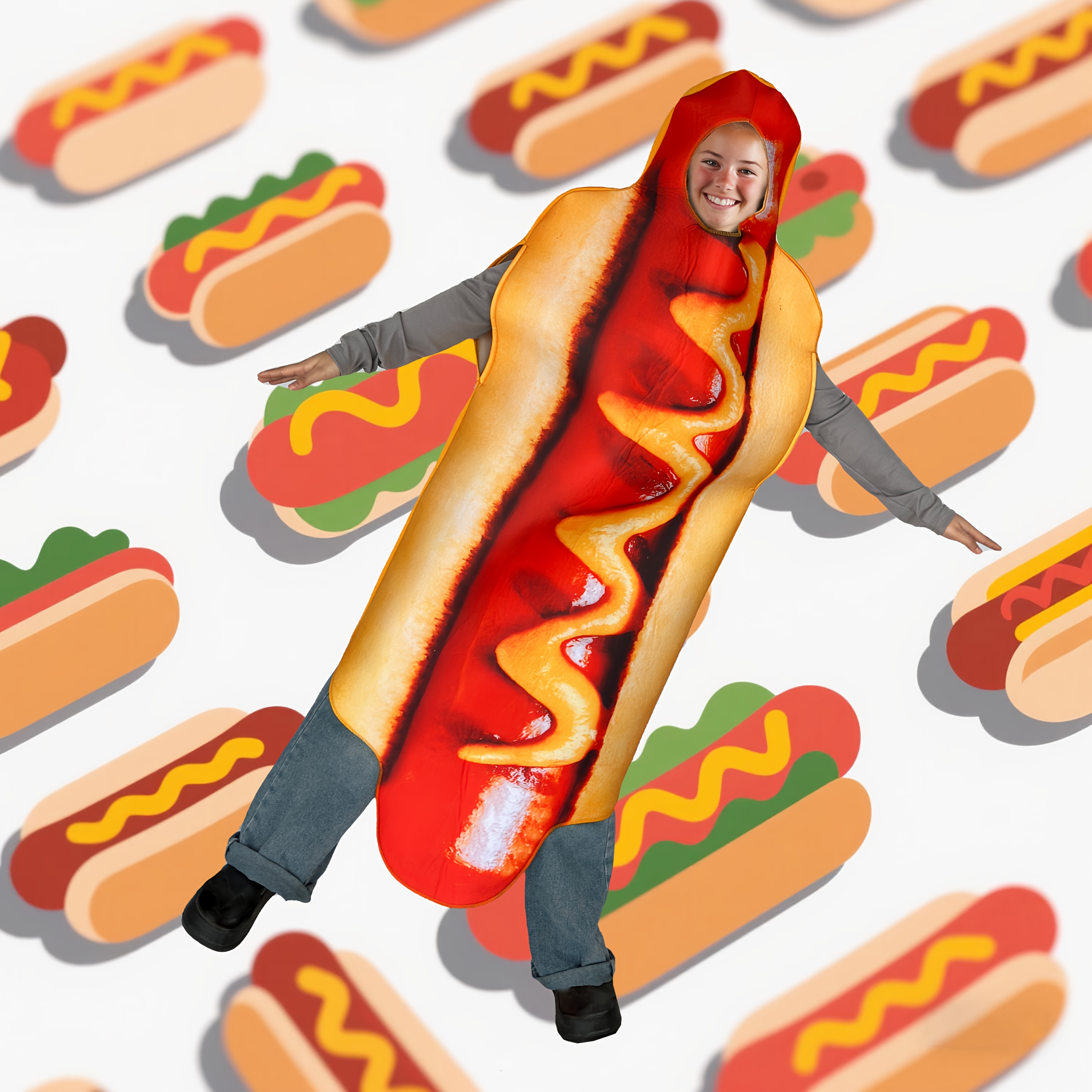 Sausage Costume Carnevale Hot Dog Ribes Pet Costumi Di Carnevale