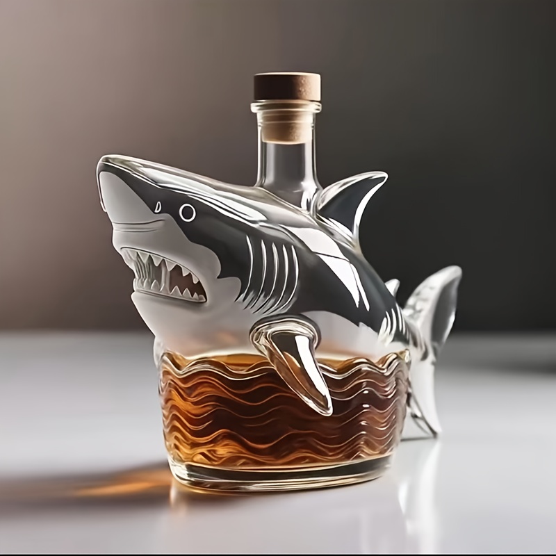 shark shaped wine   whiskey bottle suitable for home dining room and household ornamental display perfect gift idea birthday wedding outdoor party fathers day halloween christmas Product details 4