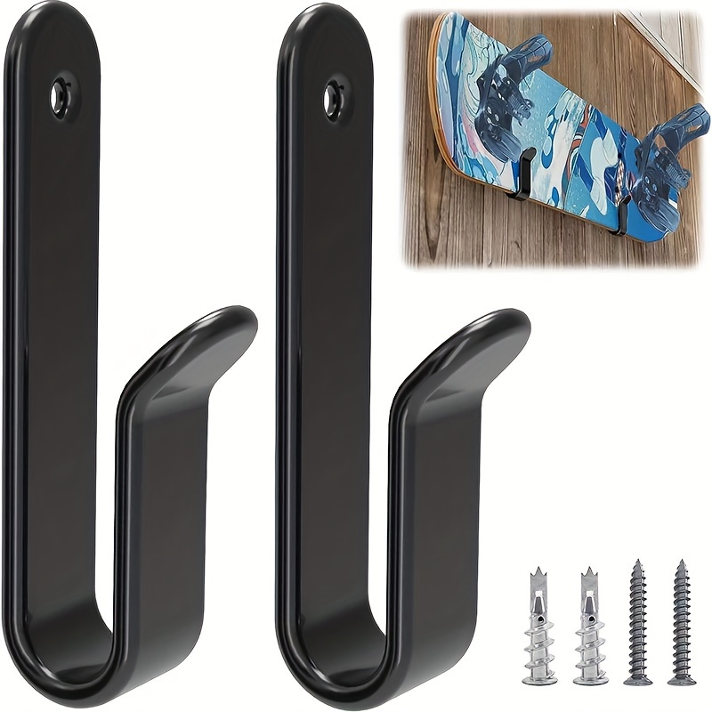 

2pcs Wall Mounted Snowboard Bracket, Surfboard Skateboard Hanging Rack, Indoor Horizontal Display Clip