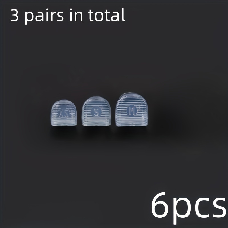 TEMU 3 Paires de Protections de Talons Hauts - Absorption , Antidérapantes, Embouts Durables pour une Confortable, Design Noir et Transparent,