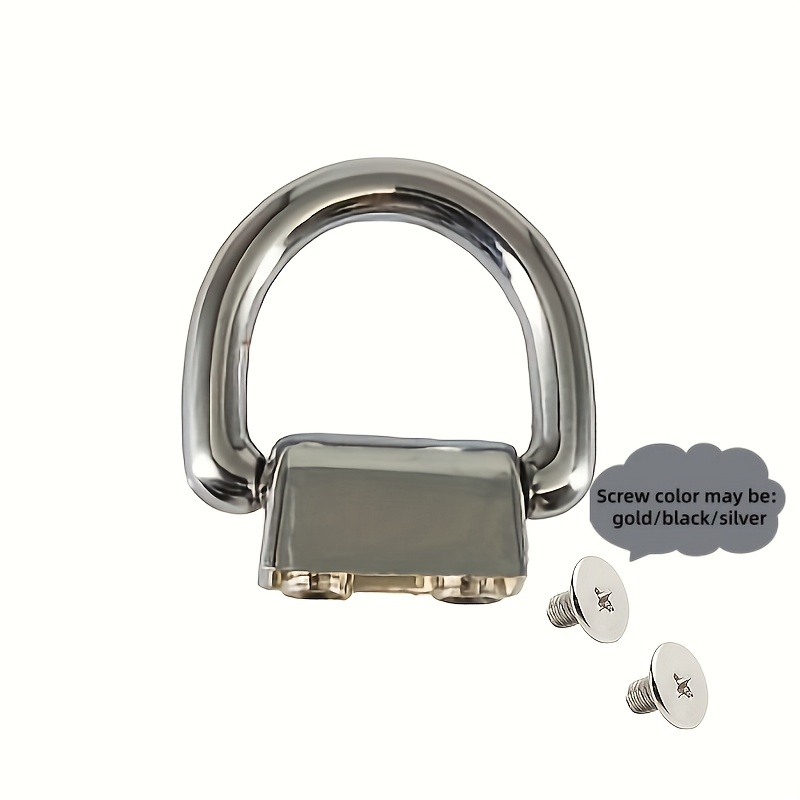 TEMU 8 Sets Of Adjustable D-ring Bag Clips - Durable Metal Buckles For Secure Fixation And Twist Lock Mechanism, Suitable For Handicrafts, Handbags,