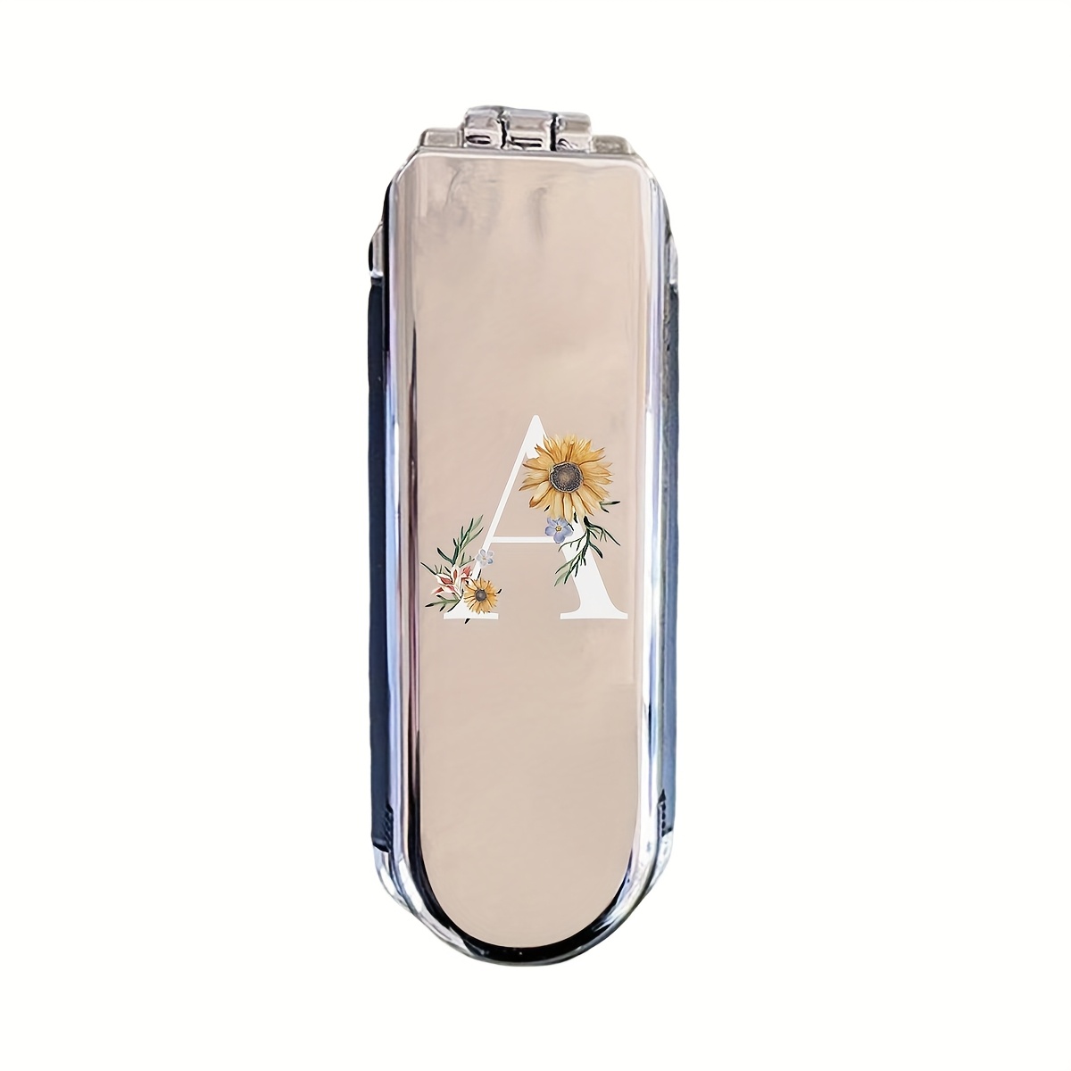Image of 1 2-in-1 Foldable - Portable Mirror Comb, Desktop, Fashionable Beauty Tool For Travel, Foldable Comb With Makeup Mirror, Easy To Carry, Perfect For Travel And Outing, A Gift For Couples, , Mothers