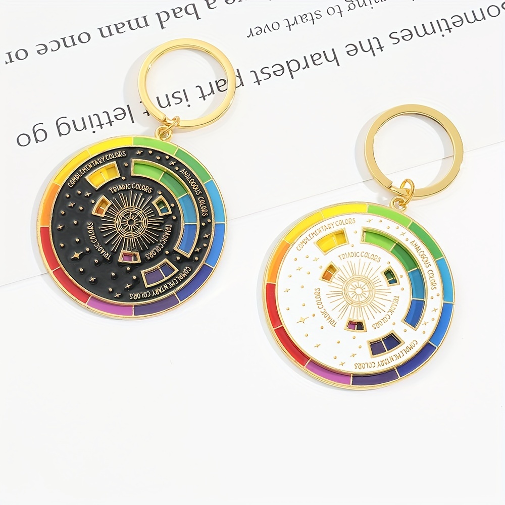 

1/2pcs, Fashionable And Round Keychain To Save Matching , Suitable For To Use Model