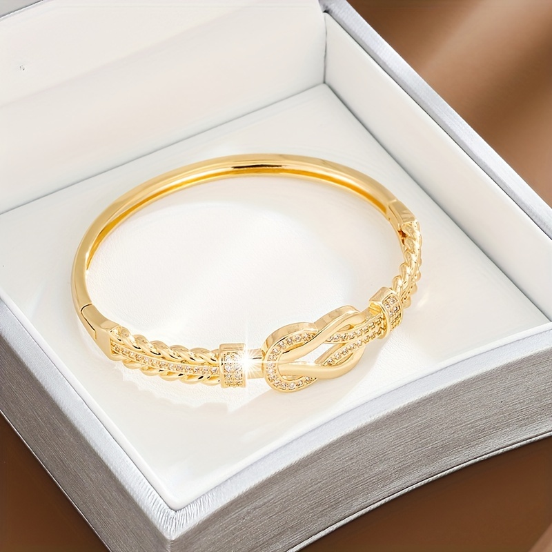 Zirconia Buckle Bracelet for Women