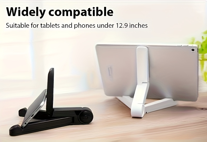 Soporte Ajustable para Tableta con Diseño Plegable en Forma de A y Base Antideslizante - Soporte Resistente Compatible con iPad e iPhone, Con Ventosa Adhesiva, Altura Regulable, Ideal Para Usar En Casa, Oficina o Viajes. Portátil Y Robusto: Cumple Incluso El Modelo 12.9 Pulgadas (2017-2024) De IPad Pro/Air/Mini. ¡Accesorio Moderno!S Soporte Ajustable para Tableta,Soporte para Tableta de Alto Rendimiento,Soporte de Almohada para Tablet,Soporte para Tableta Bonito,