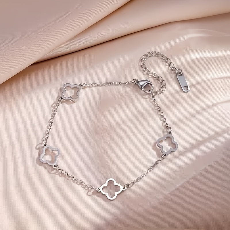 TEMU 1 bracciale da donna a forma di , design traforato, per l'aggiunta di gioielli quotidiani da donna