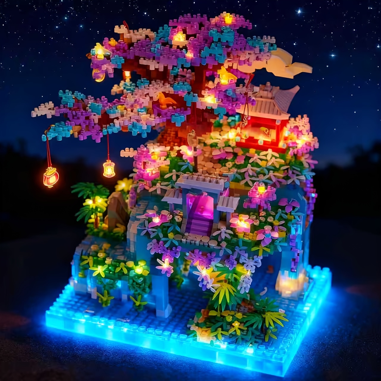 bonsai building blocks sold on Temu United States